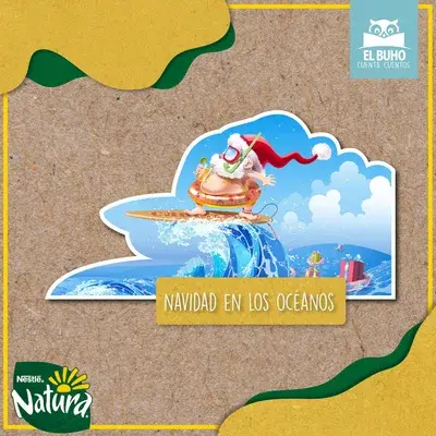 Portada de Navidad en los océanos