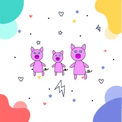 Portada de Los tres cerditos